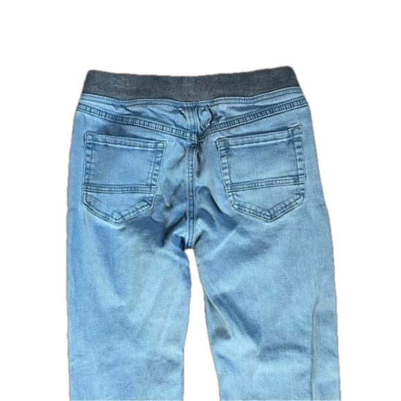 Hanna Andersson 12 Boys Relaxed Classic Pull On Jeans Medium Light Wash - Picture 6 of 7
